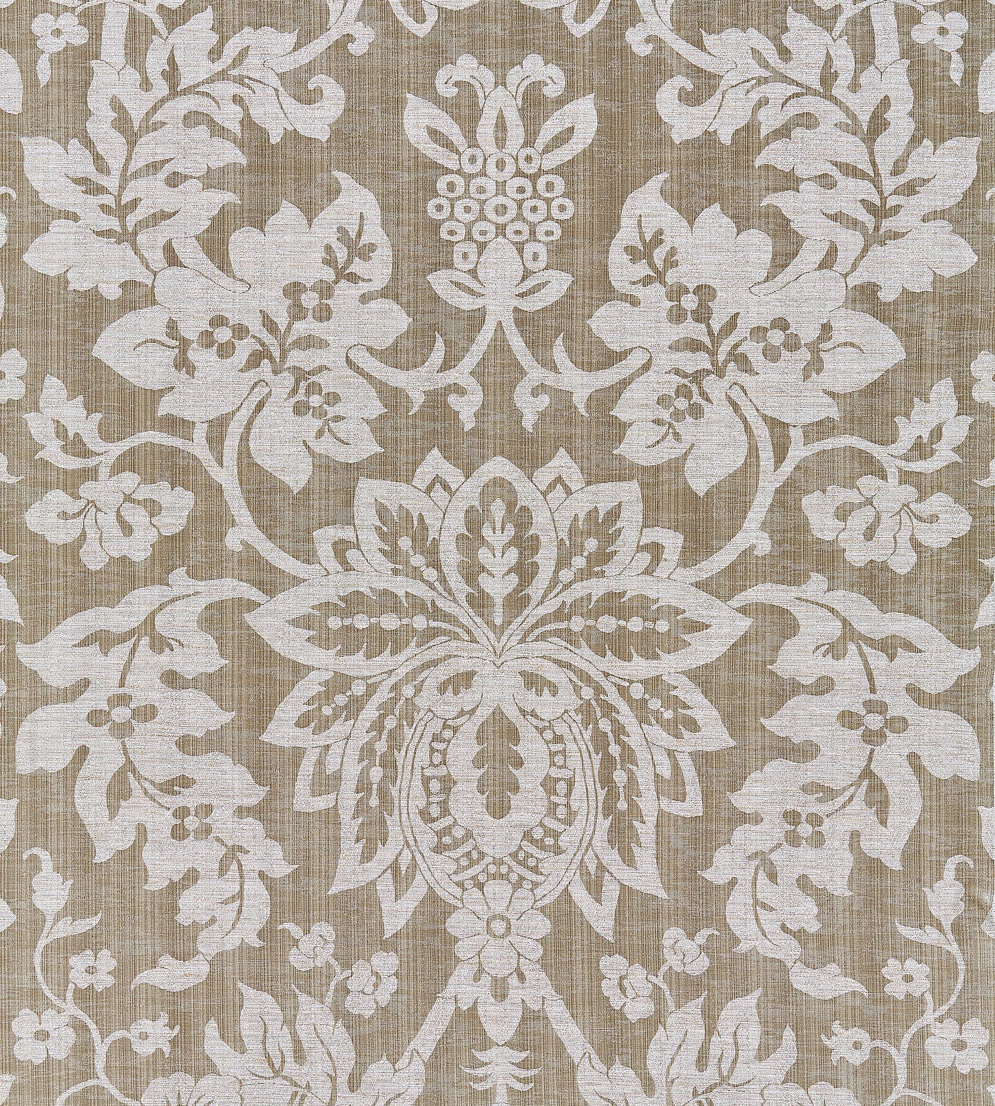 Purchase Scalamandre Fabric Product SC 000427136, Metalline Damask Smoke 1