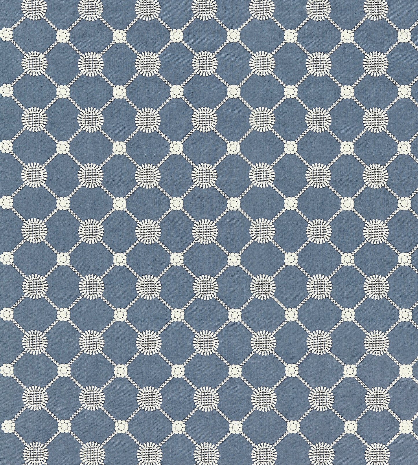 Purchase Scalamandre Fabric Pattern SC 000427161, Gustavian Diamond Copenhagen Blue 1