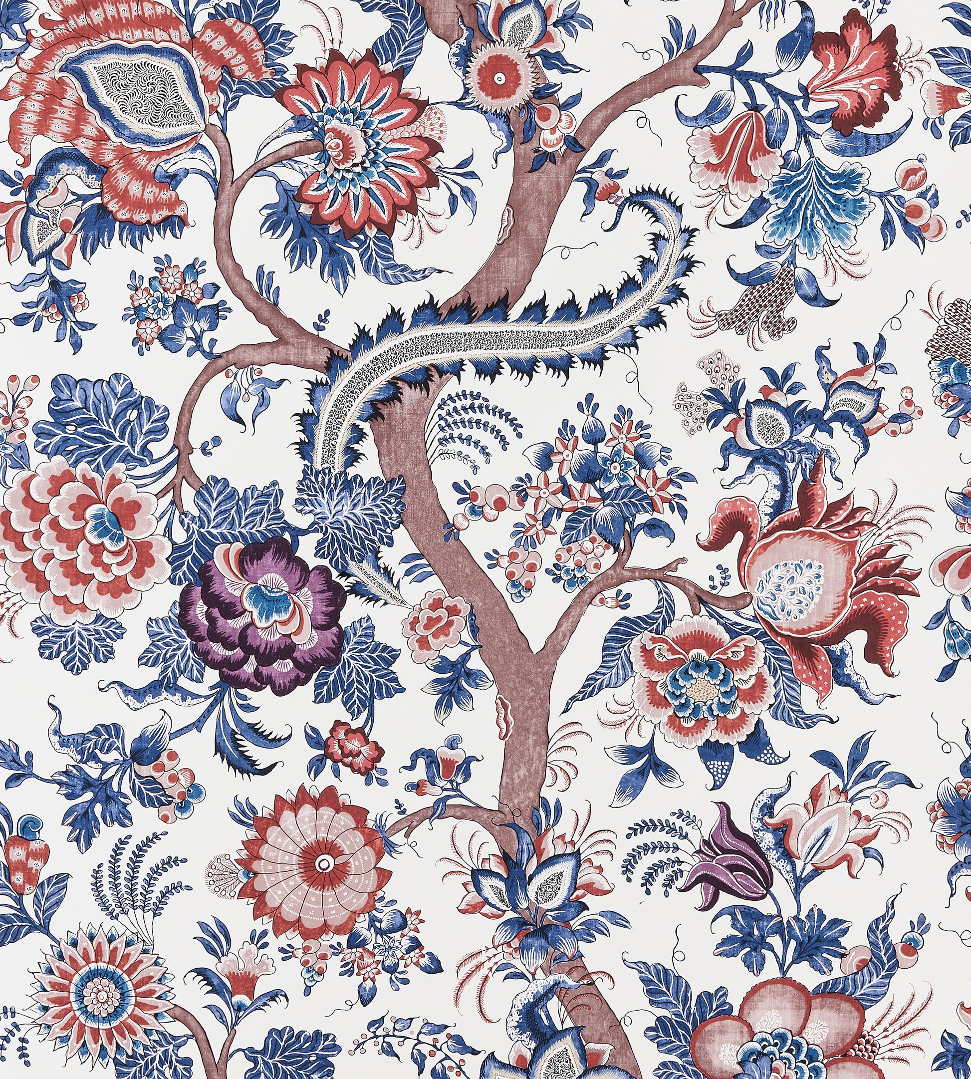 Purchase Scalamandre Wallpaper SKU SC 0004WP88561 pattern name  Metropolitan Palampore color name Red Multi. 