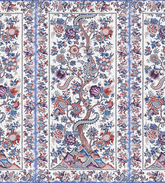 Purchase Scalamandre Wallpaper Pattern SC 0004WP88567 pattern name  Metropolitan Palampore - Mural color name Red Multi. 