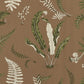 Purchase Scalamandre Fabric Item# SC 000516425, Elsie De Wolfe - Outdoor Greens On Brown 1