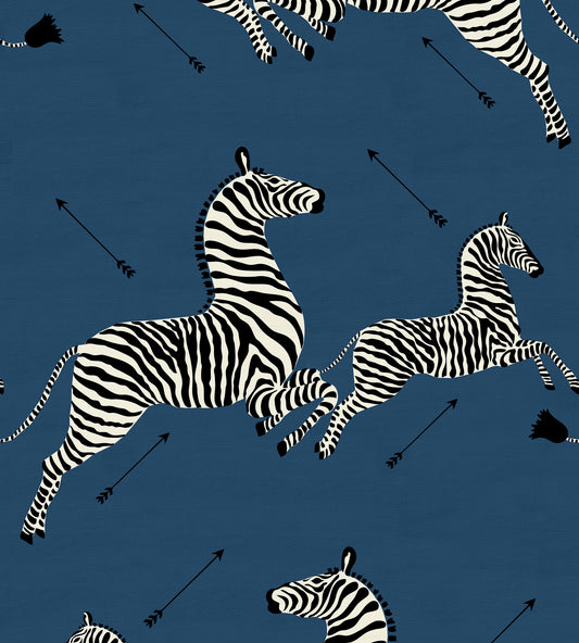 Purchase Scalamandre Fabric Product SC 000516496M, Zebras - Fabric Denim 1
