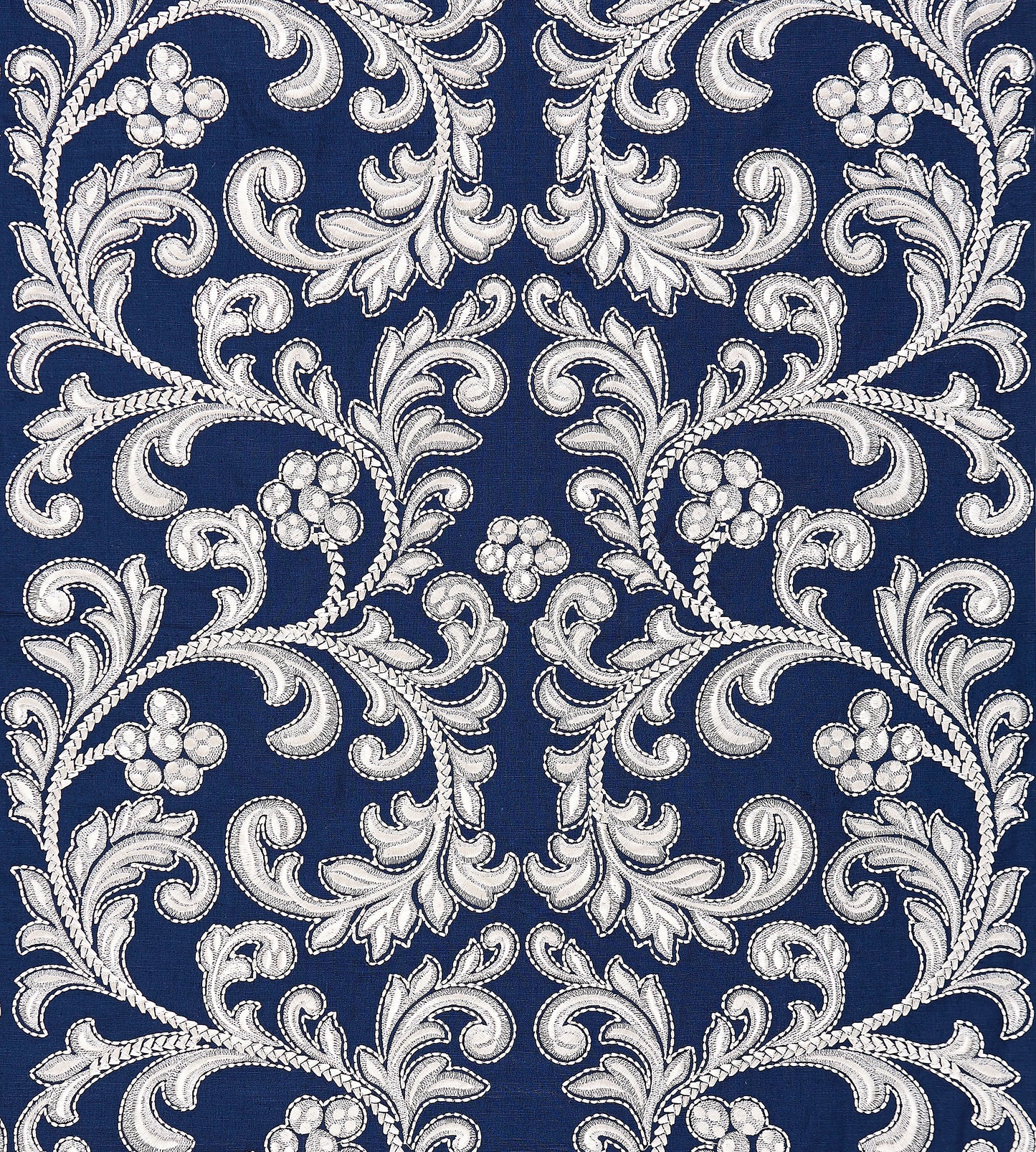 Purchase Scalamandre Fabric Product SC 000527029, Chiara Embroidery Indigo 1