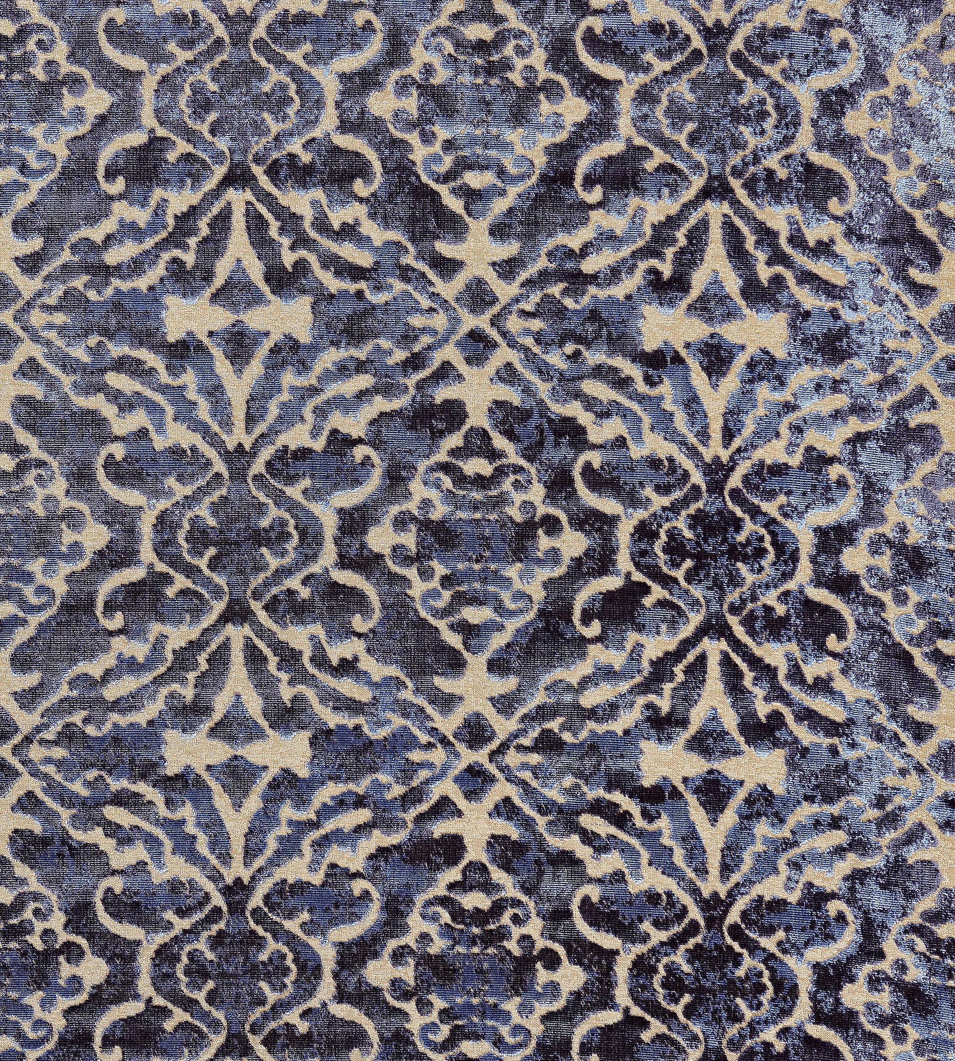 Purchase Scalamandre Fabric Product SC 000527084, Palazzo Velvet Indigo 1