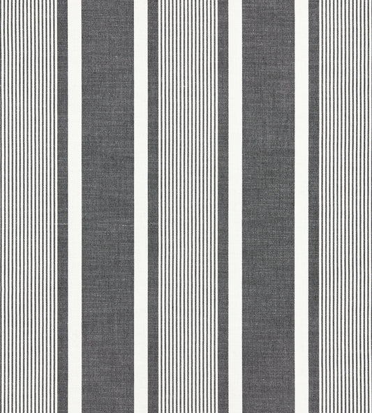 Purchase Scalamandre Fabric Product# SC 000527111, Wellfleet Stripe Carbon 1