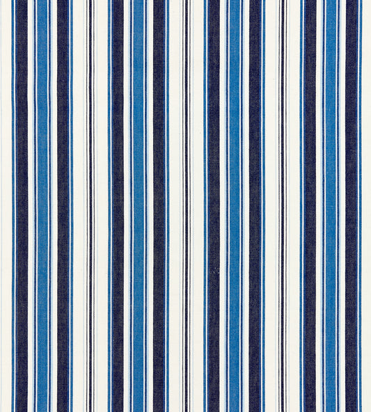 Purchase Scalamandre Fabric Product# SC 000527113, Andover Cotton Stripe Indigo 1