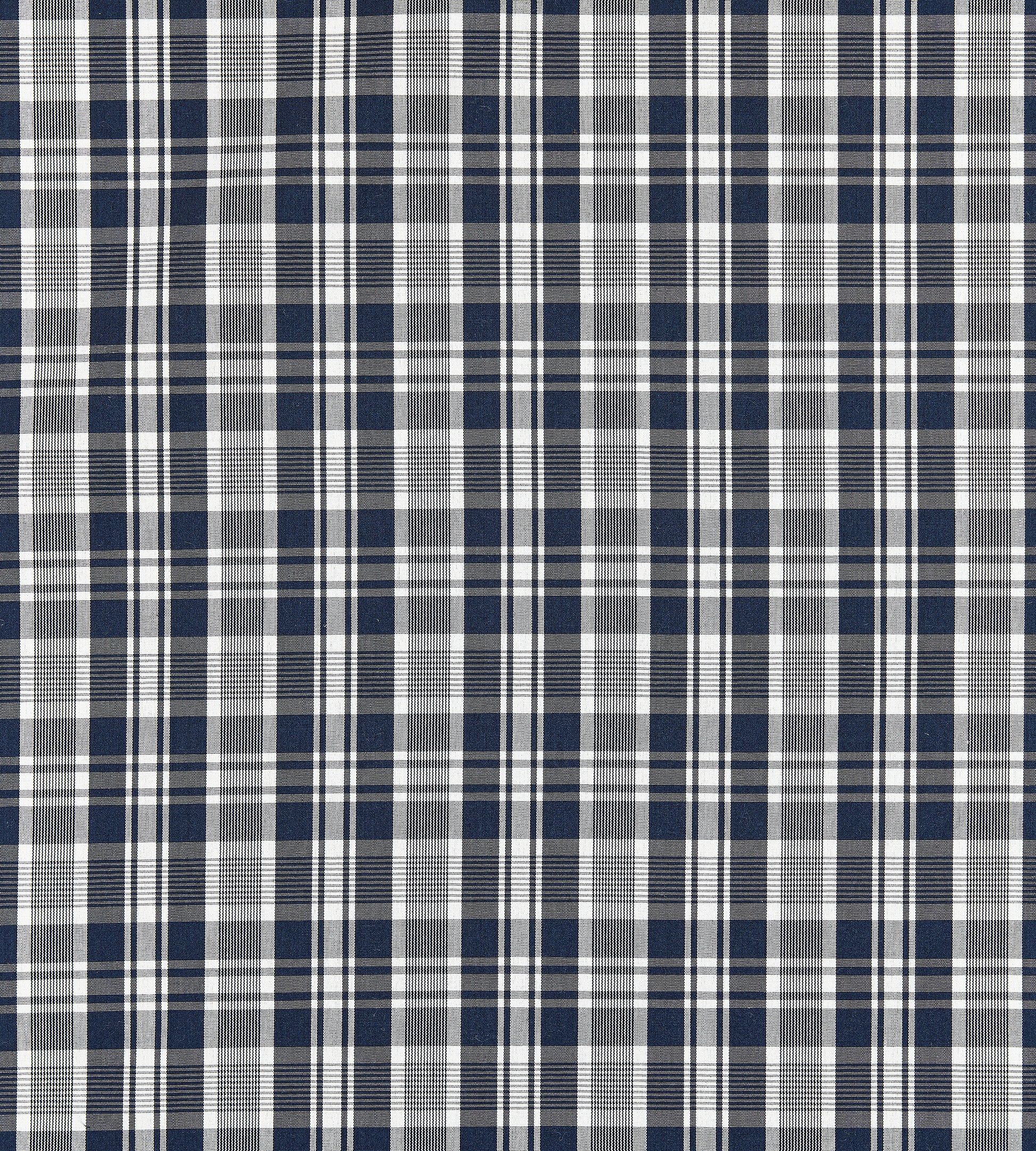 Purchase Scalamandre Fabric Item# SC 000527122, Preston Cotton Plaid Navy 1