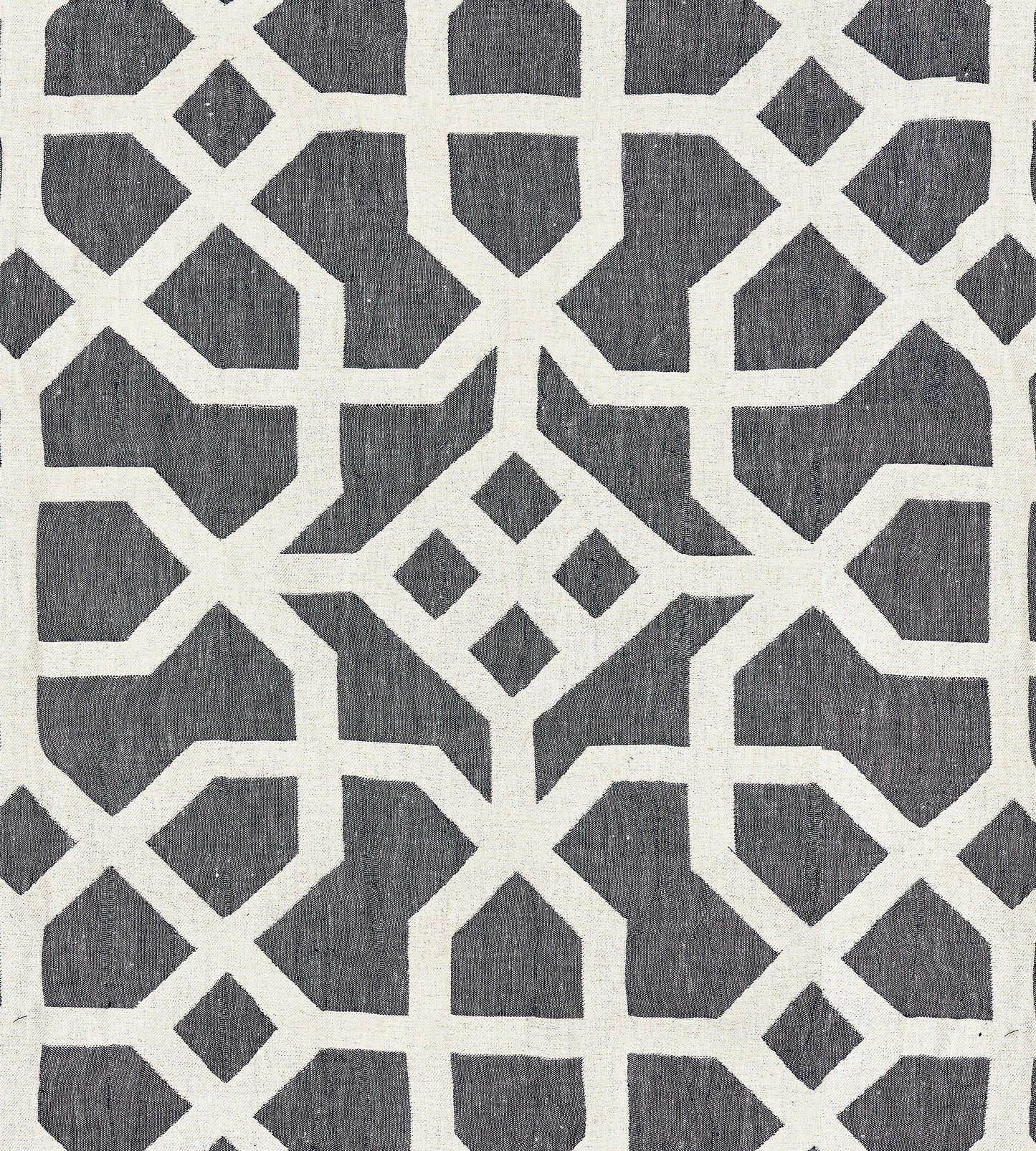 Purchase Scalamandre Fabric Product# SC 000527149, Linen Lattice Indigo & Greige 1