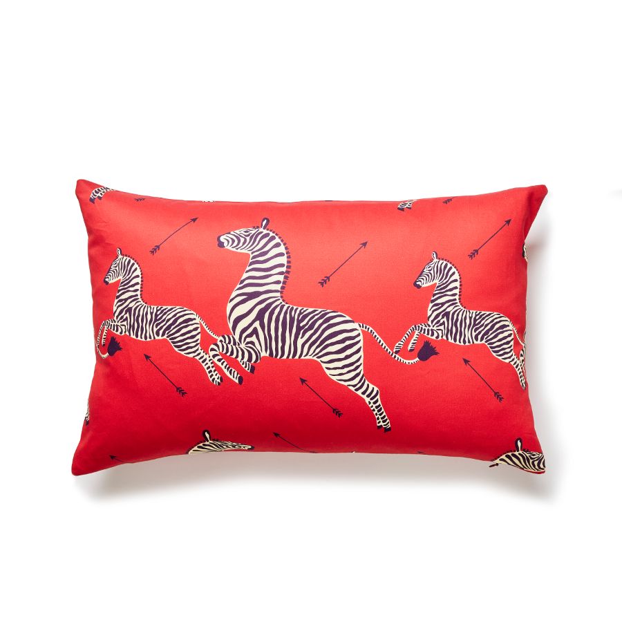 Purchase SCLPZEBPILL0005 Zebras Petite, Masai Red - Scalamandre Pillows