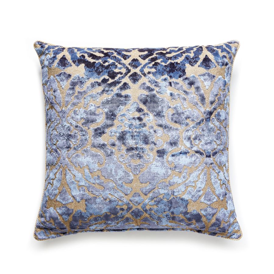 Purchase SCPALAZPILL0005 Palazzo Velvet, Indigo - Scalamandre Pillows