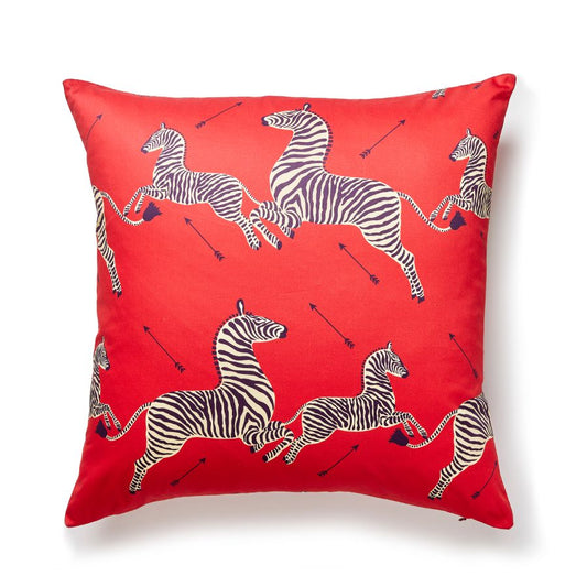 Purchase SCPZEBPILL0005 Zebras Petite, Masai Red - Scalamandre Pillows
