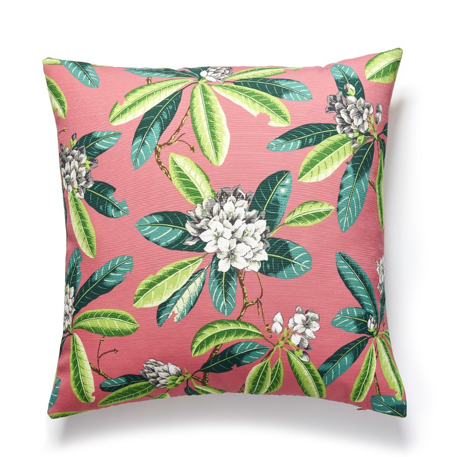 Purchase SCRHODMPILL0005 Rhododendron Outdoor, Flamingo - Scalamandre Pillows