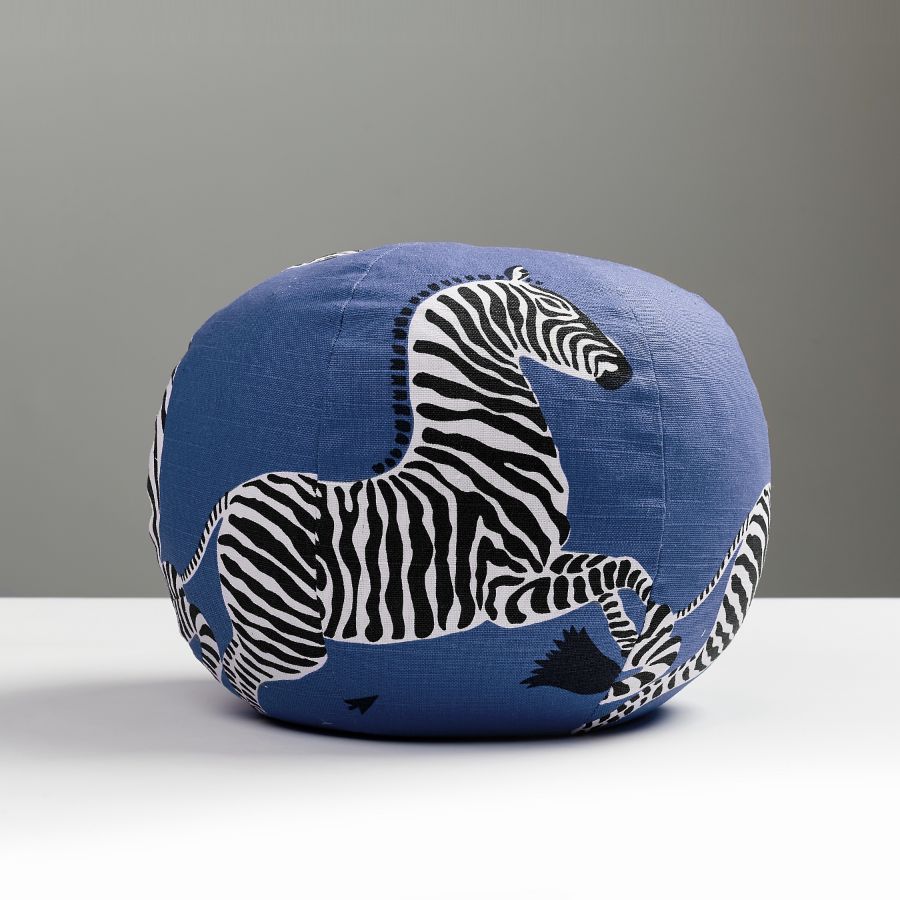 Purchase SCSZEBRAPIL0005 Zebras, Denim - Scalamandre Pillows