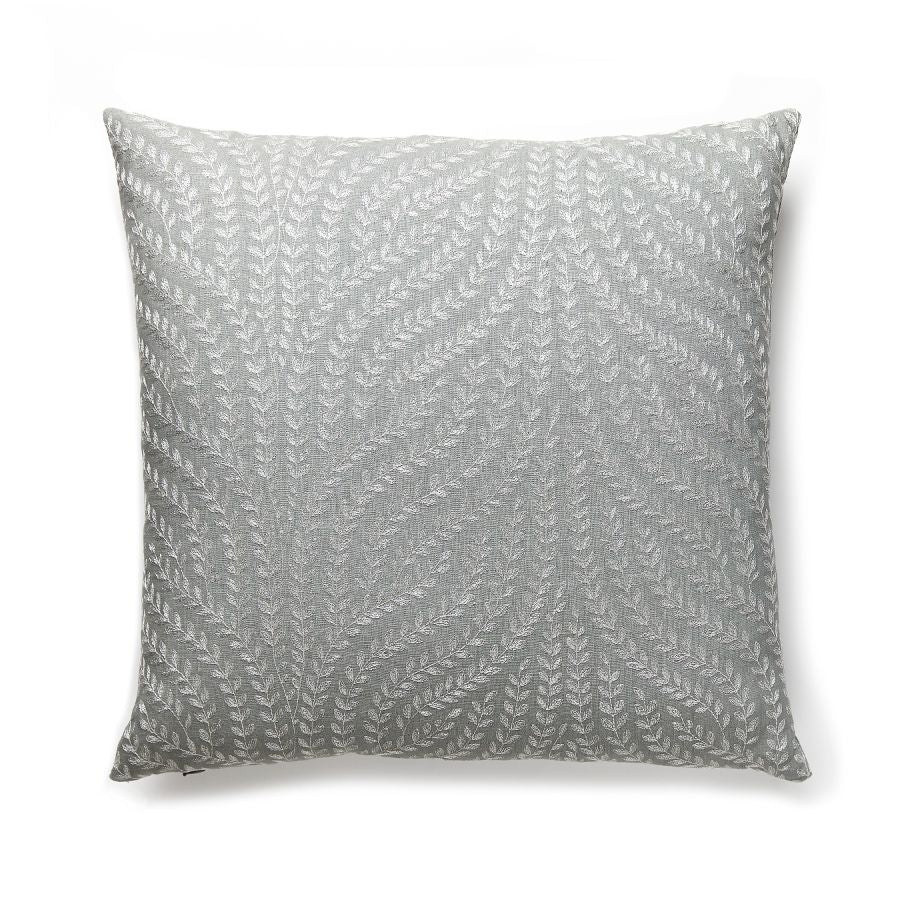 Purchase SCWILLPILL0005 Willow Vine Embroidery, French Grey - Scalamandre Pillows