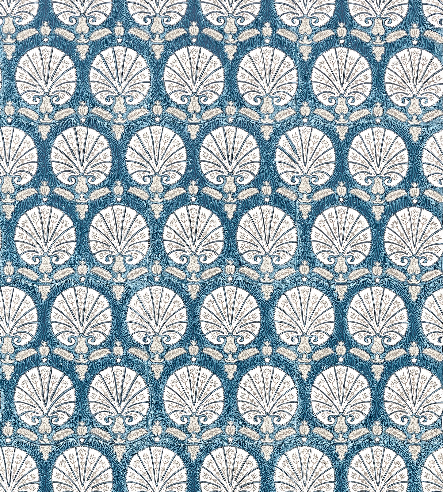 Purchase Scalamandre Wallpaper Pattern SC 0005WP88560 pattern name  Karanfil Block Print Wallpaper color name Indigo. 
