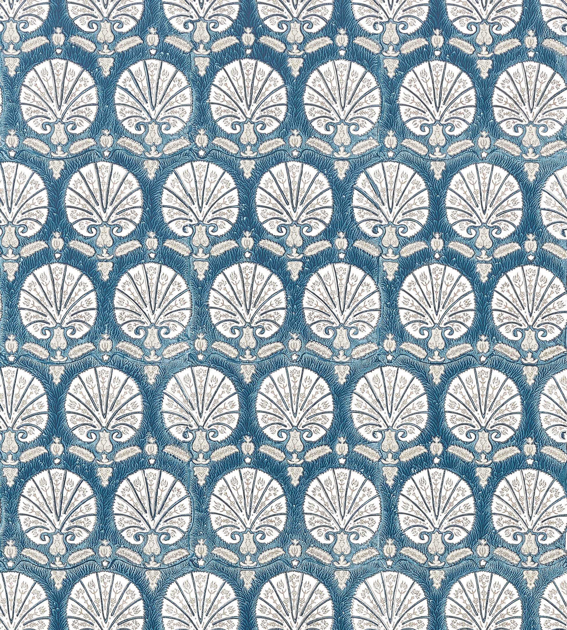 Purchase Scalamandre Wallpaper Pattern SC 0005WP88560 pattern name  Karanfil Block Print Wallpaper color name Indigo. 