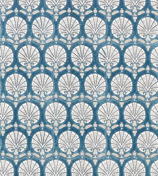 Purchase Scalamandre Wallpaper Pattern SC 0005WP88560 pattern name  Karanfil Block Print Wallpaper color name Indigo. 