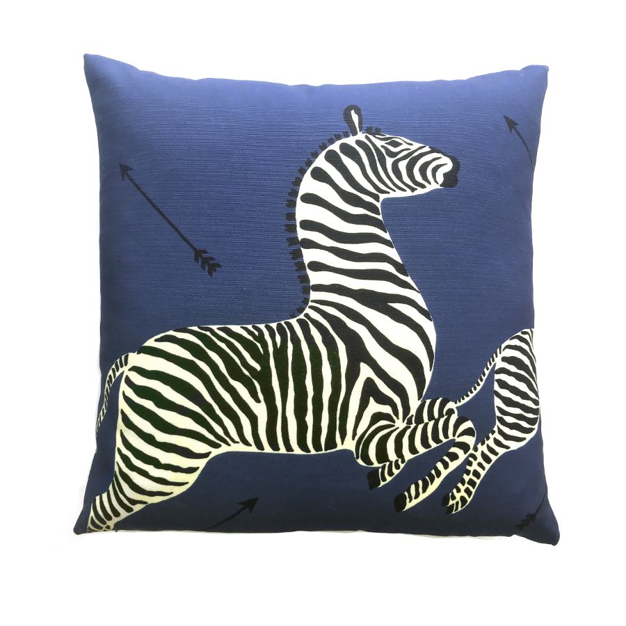 Purchase SCZEBRAOUT0005 Zebras Outdoor, Denim - Scalamandre Pillows
