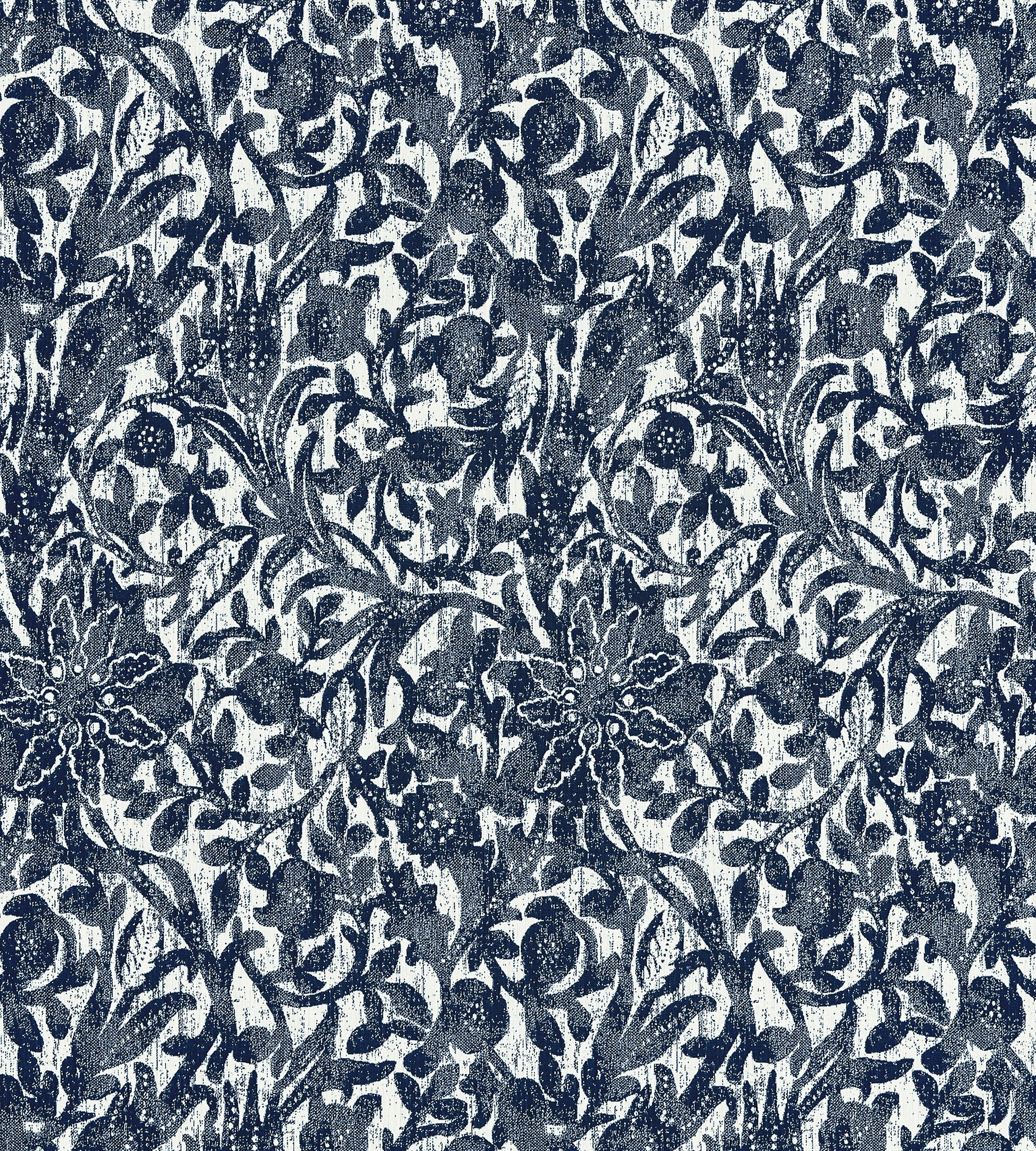 Purchase Scalamandre Fabric SKU SC 000627195, Bali Floral Ultramarine 1