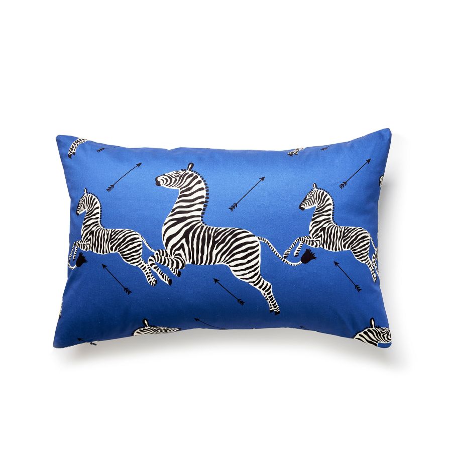 Purchase SCLPZEBPILL0006 Zebras Petite, Denim - Scalamandre Pillows
