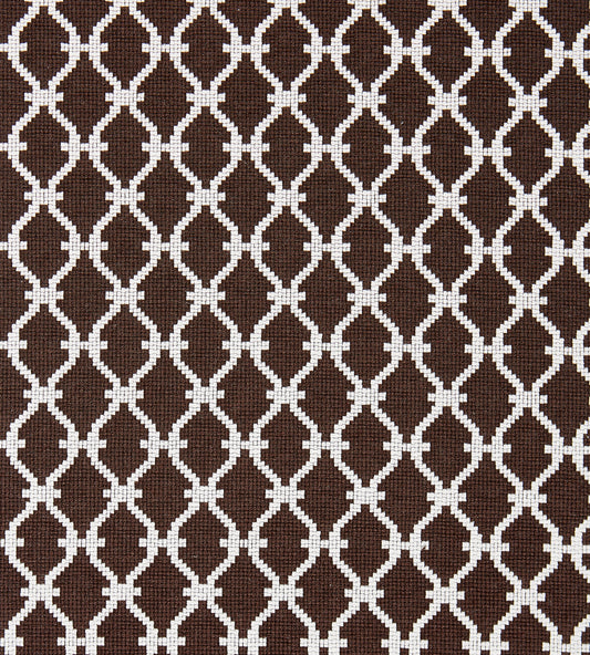 Purchase Scalamandre Fabric SKU# SC 000827009, Trellis Weave Espresso 1