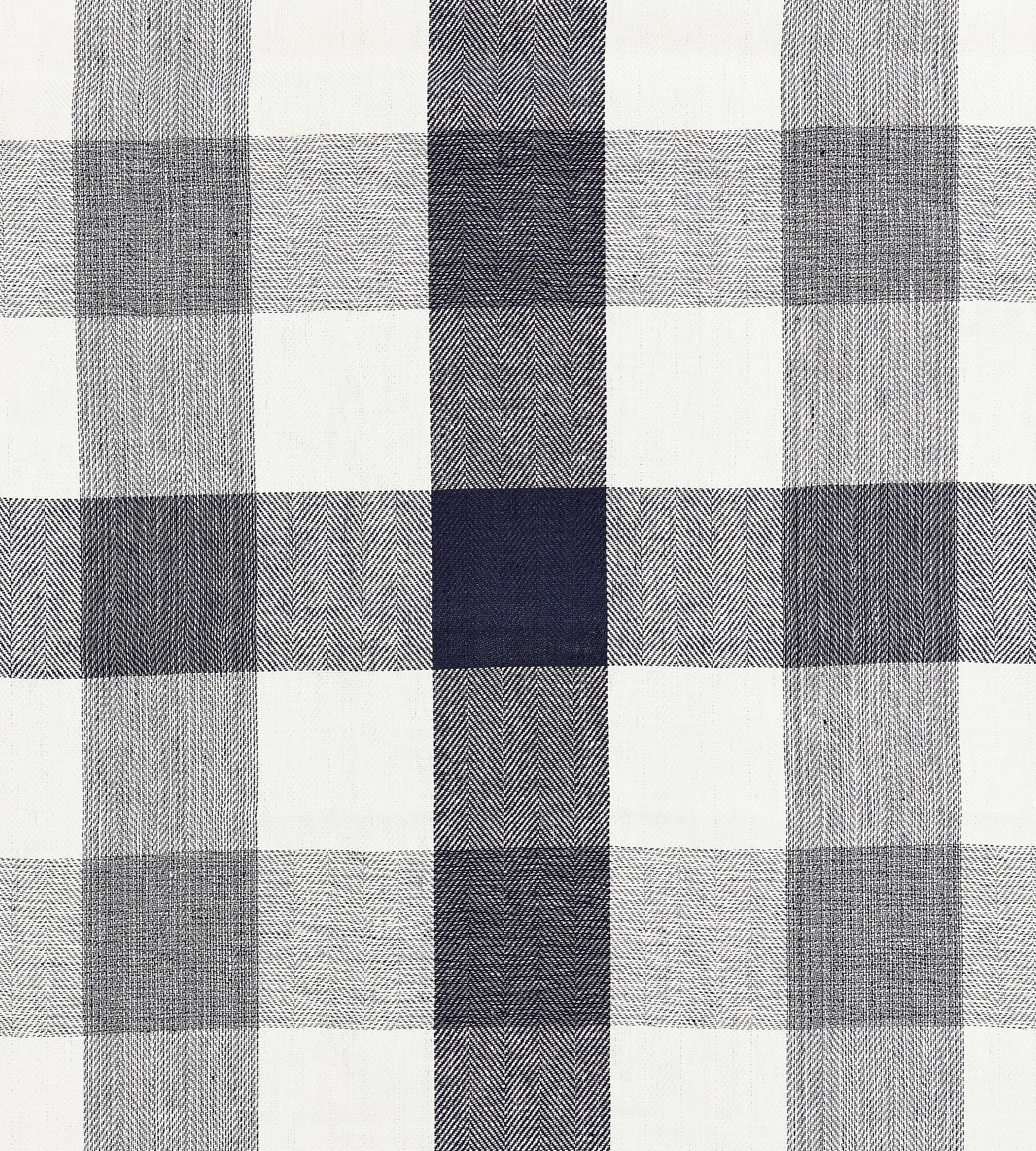 Purchase Scalamandre Fabric Product# SC 000827135, Westport Linen Plaid Navy 1