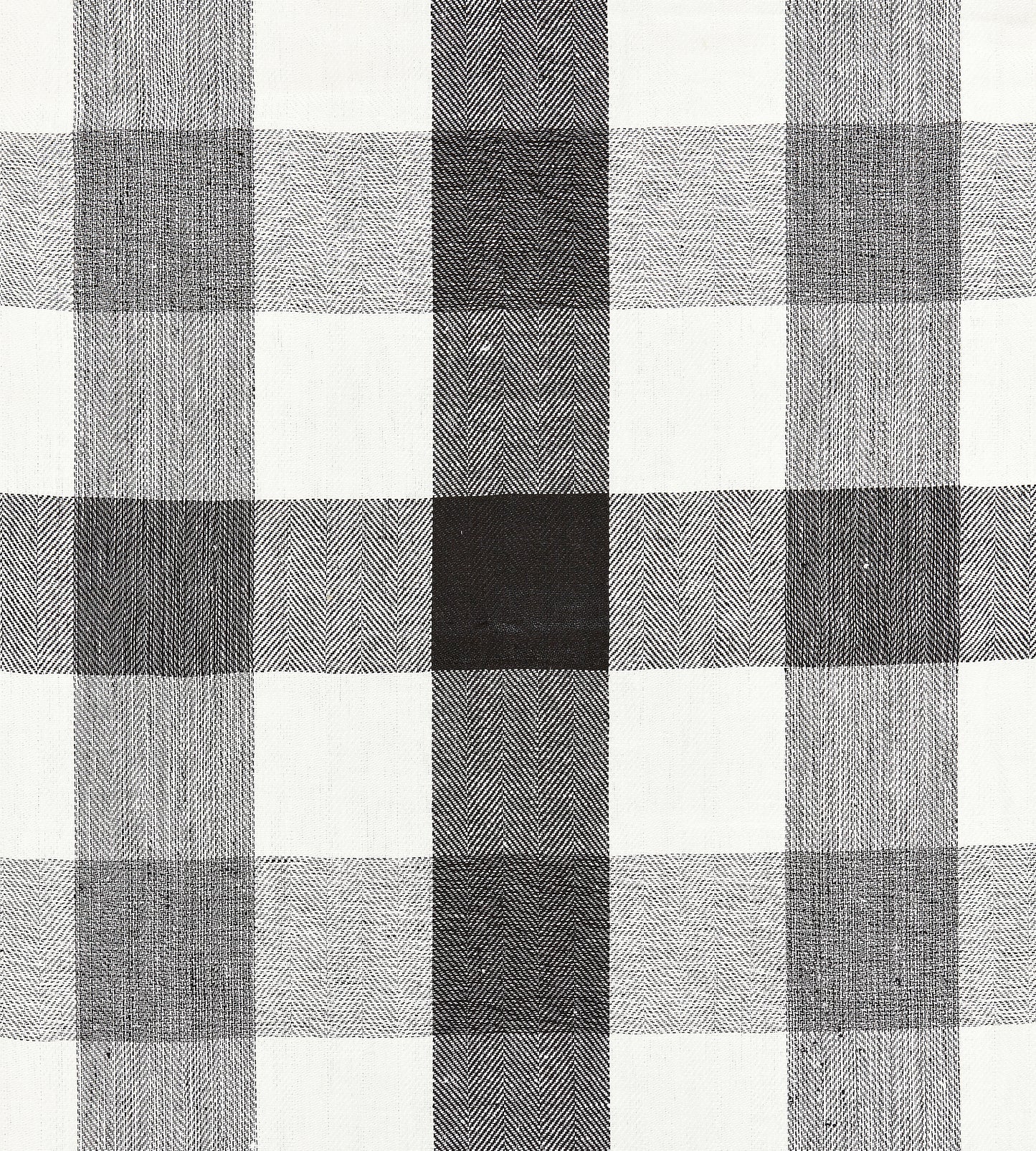Purchase Scalamandre Fabric Product SC 000927135, Westport Linen Plaid Noir 1
