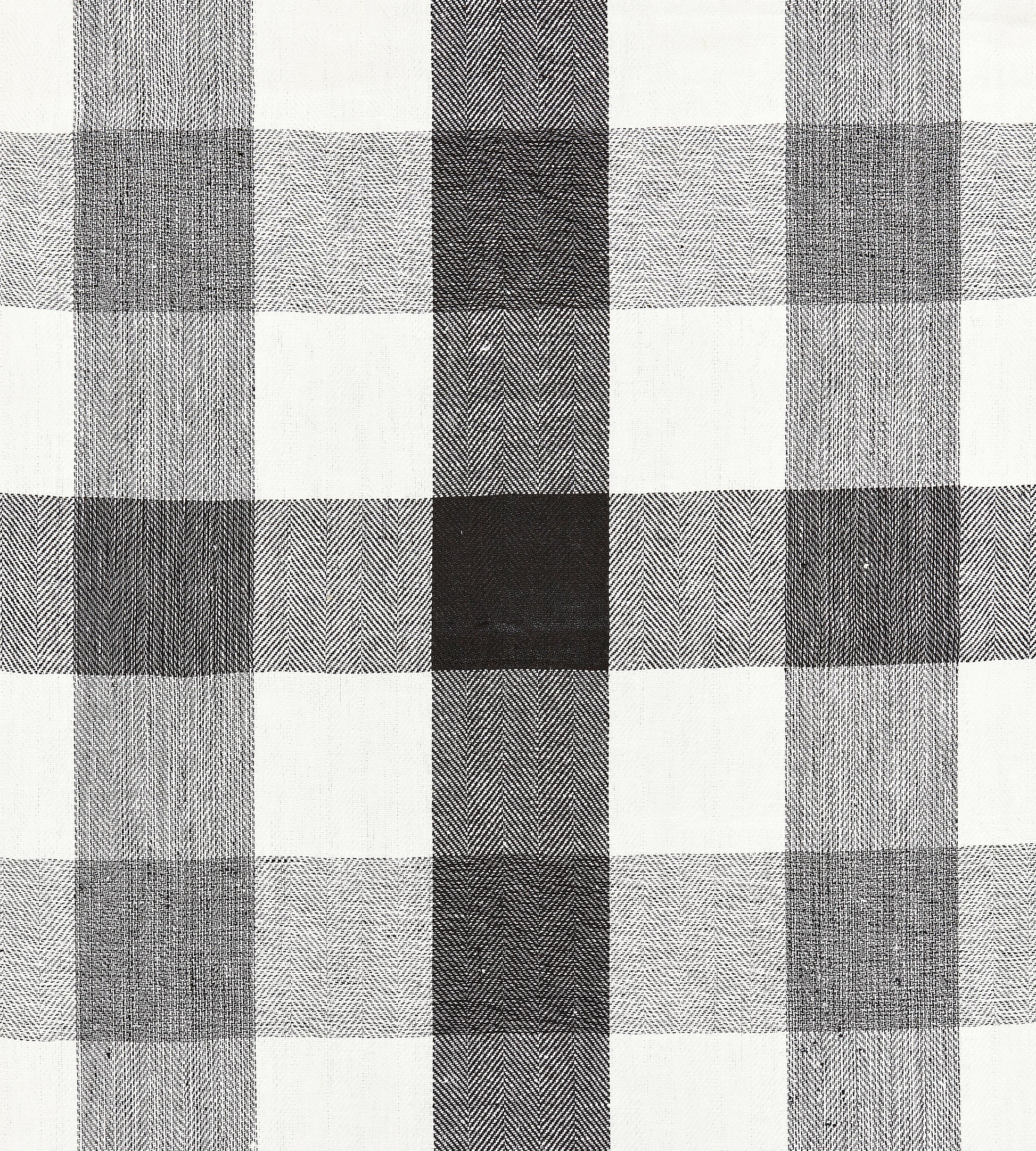 Purchase Scalamandre Fabric Product SC 000927135, Westport Linen Plaid Noir 1