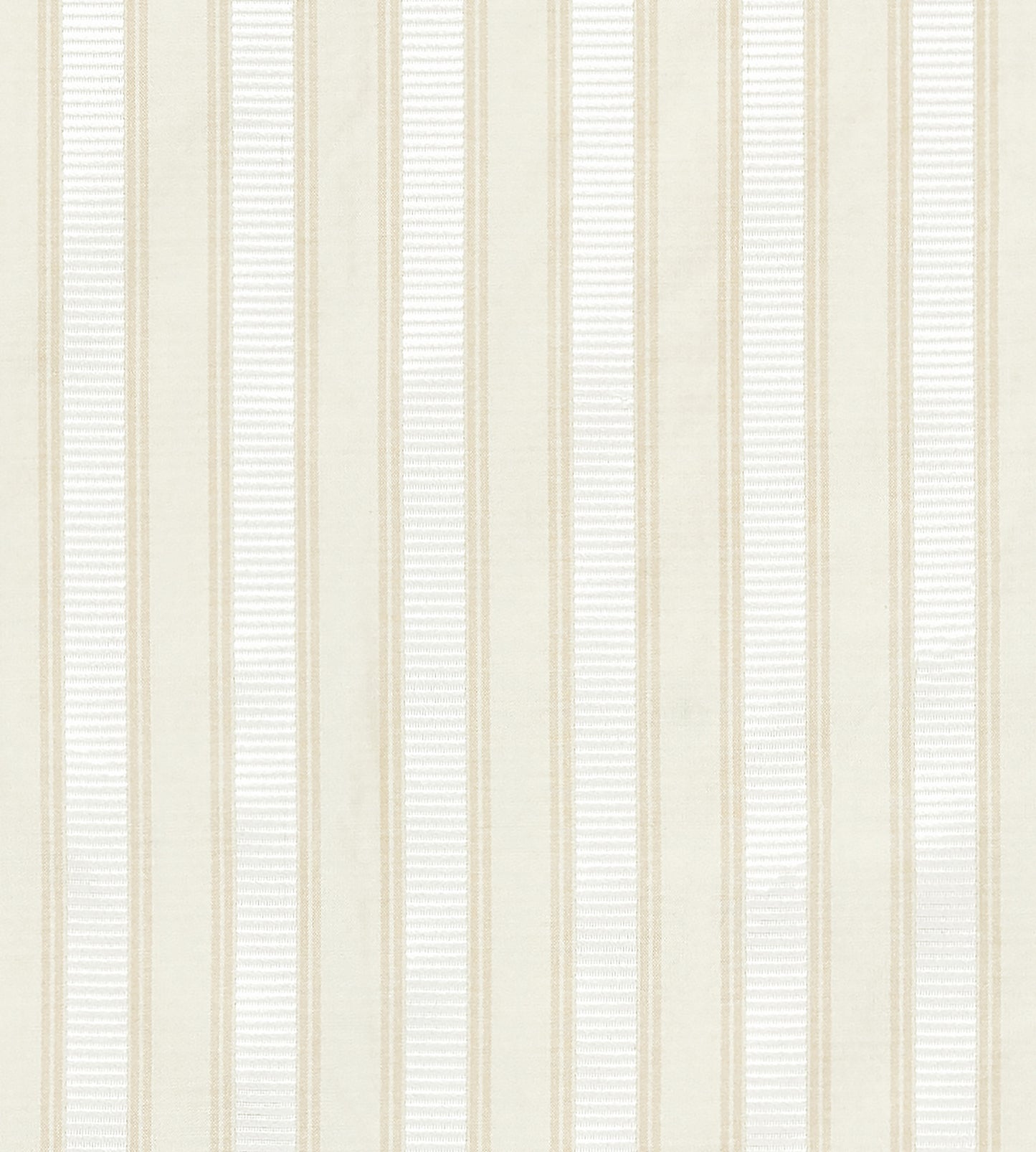 Purchase Scalamandre Fabric Pattern SC 0012121M, Shirred Stripe Oyster White 1