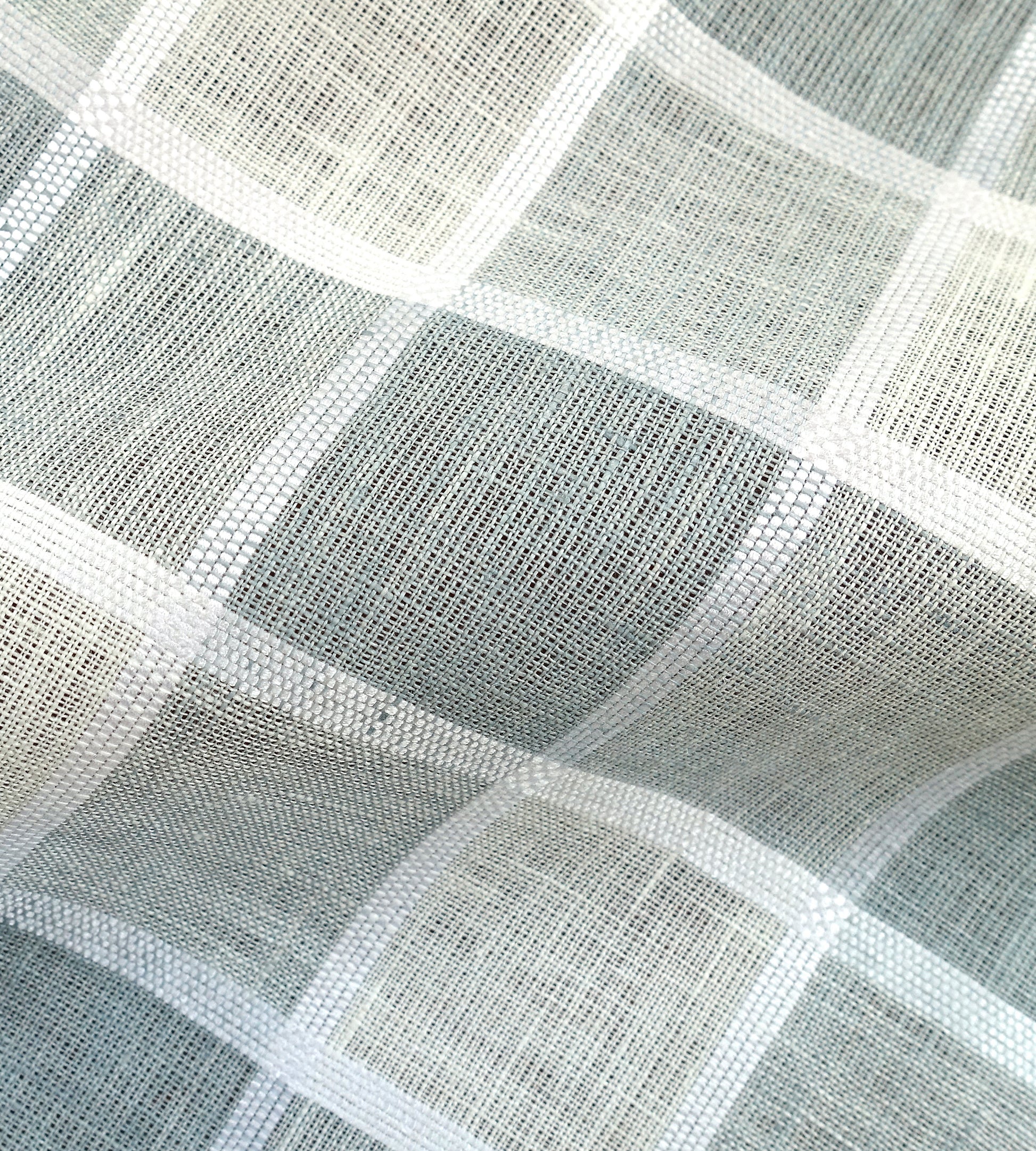 Purchase Scalamandre Fabric Pattern# SC 000127043, Wainscott Check Sheer Linen 2