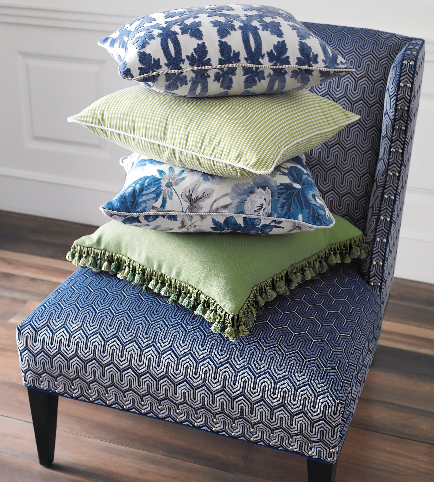 Purchase Scalamandre Fabric SKU SC 001436395, Kent Stripe Navy 2