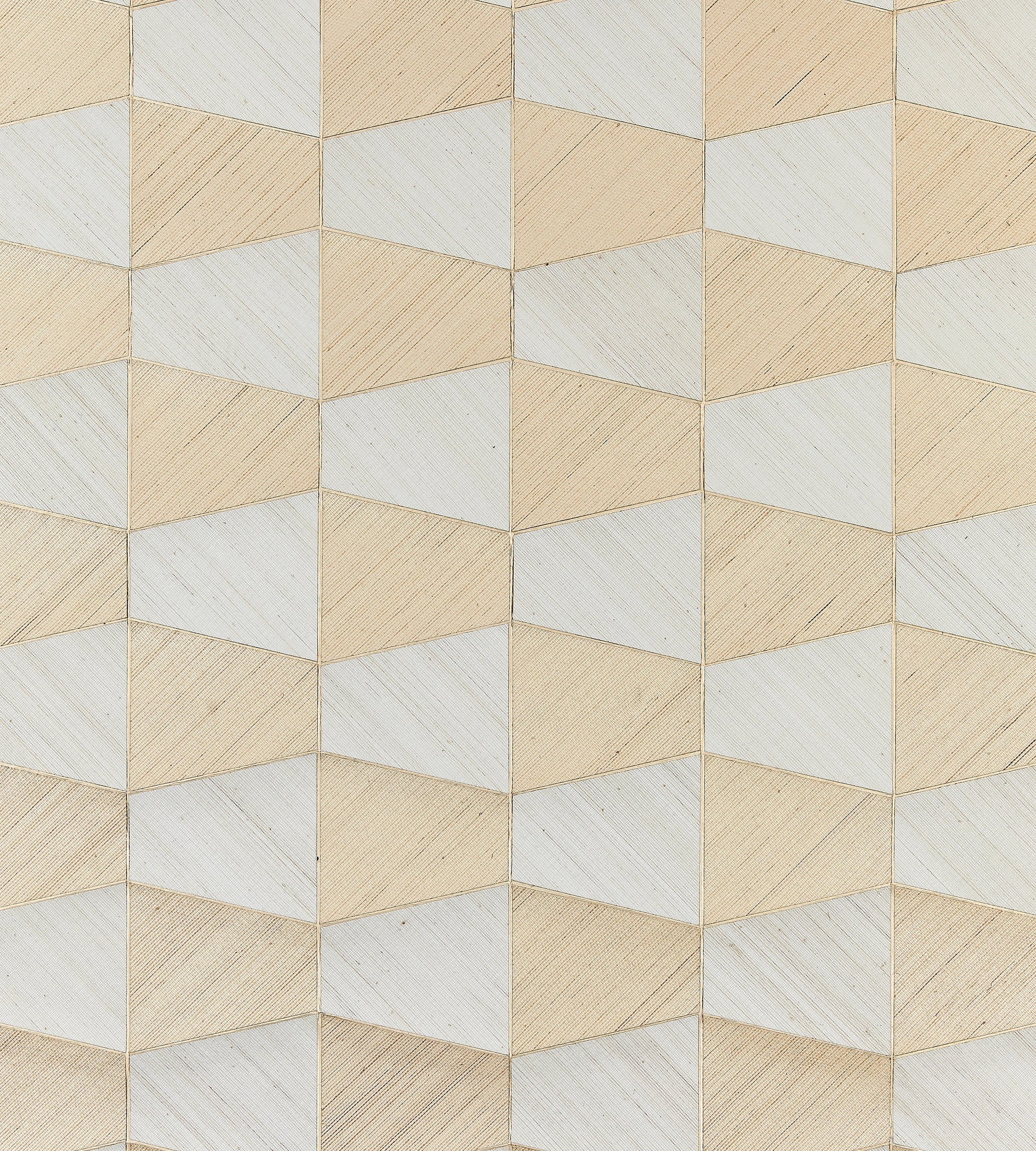 Acquire Scalamandre Wallpaper Pattern Sc 0001Wp88464 Name Staccato - Abaca & Sisal Ivory & Sand Geometric|Graphic Wallpaper