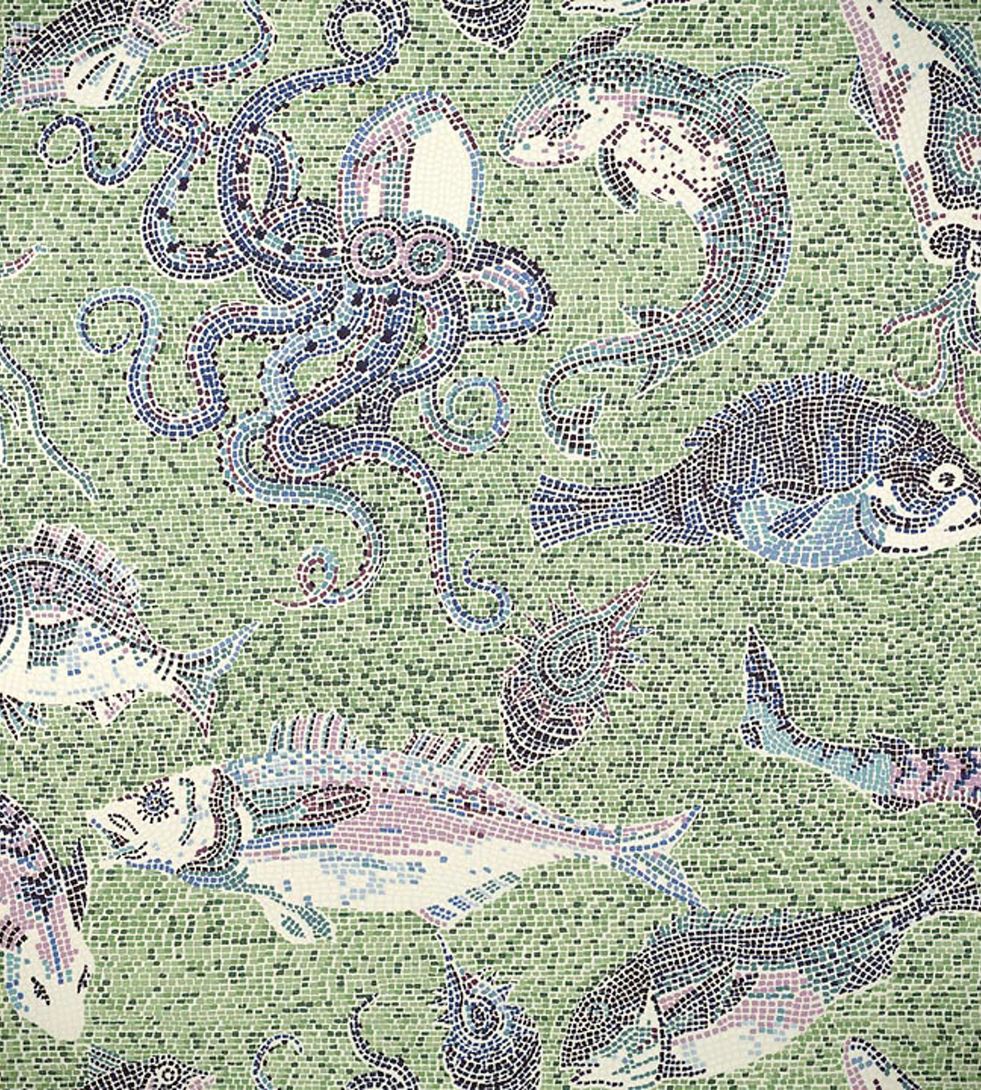 Buy Scalamandre Wallpaper Pattern Sc 0002Wp81545 Name Mikonos Blue & Green Bird Wallpaper