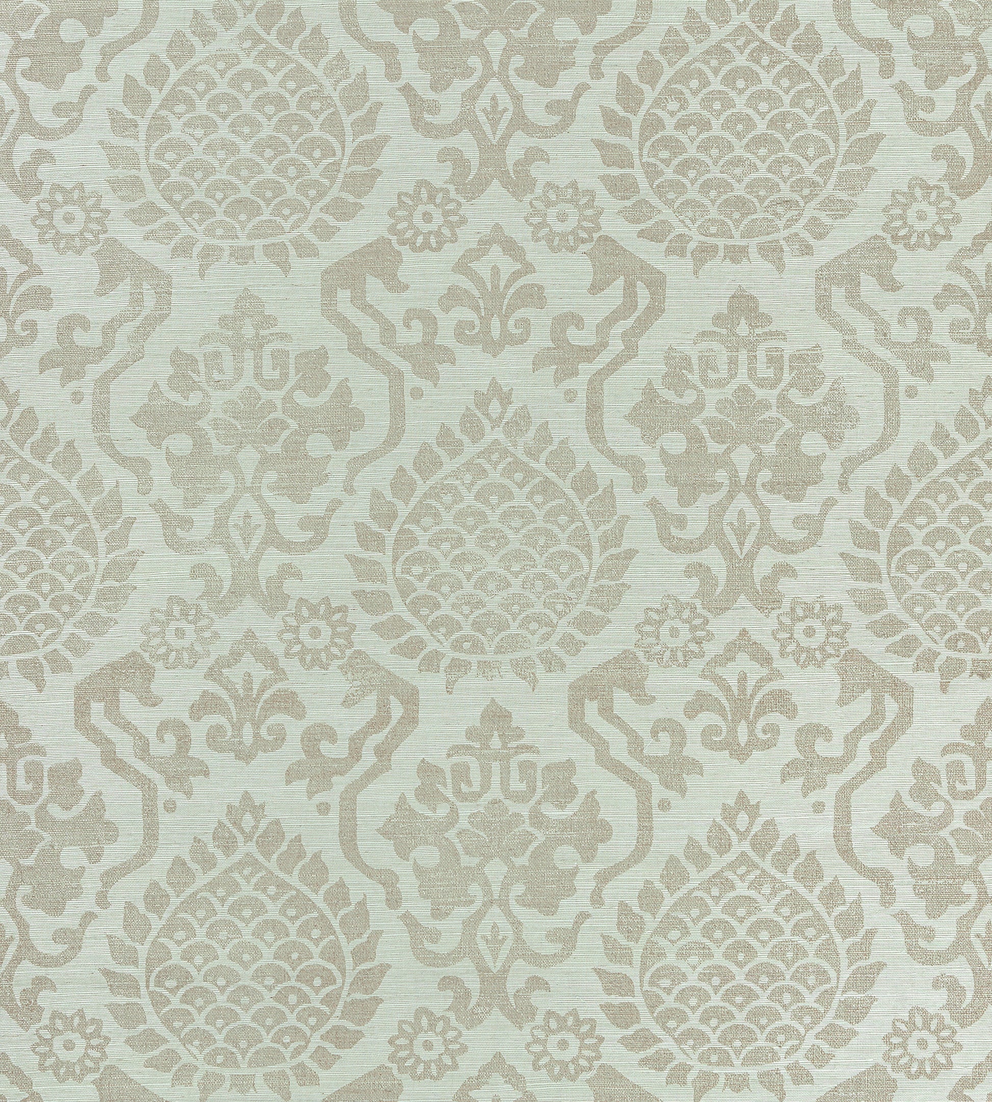Find Scalamandre Wallpaper Pattern Sc 0002Wp88378 Name Surat Sisal Burnished Gold On Mineral Chinoiserie|Damask Wallpaper