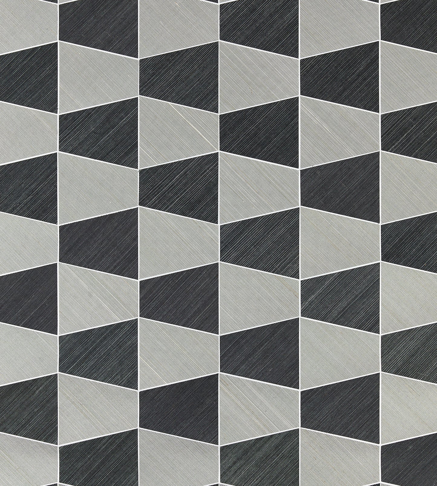 Search Scalamandre Wallpaper Pattern Sc 0002Wp88464 Name Staccato - Abaca & Sisal Nickel & Onyx Geometric|Graphic Wallpaper