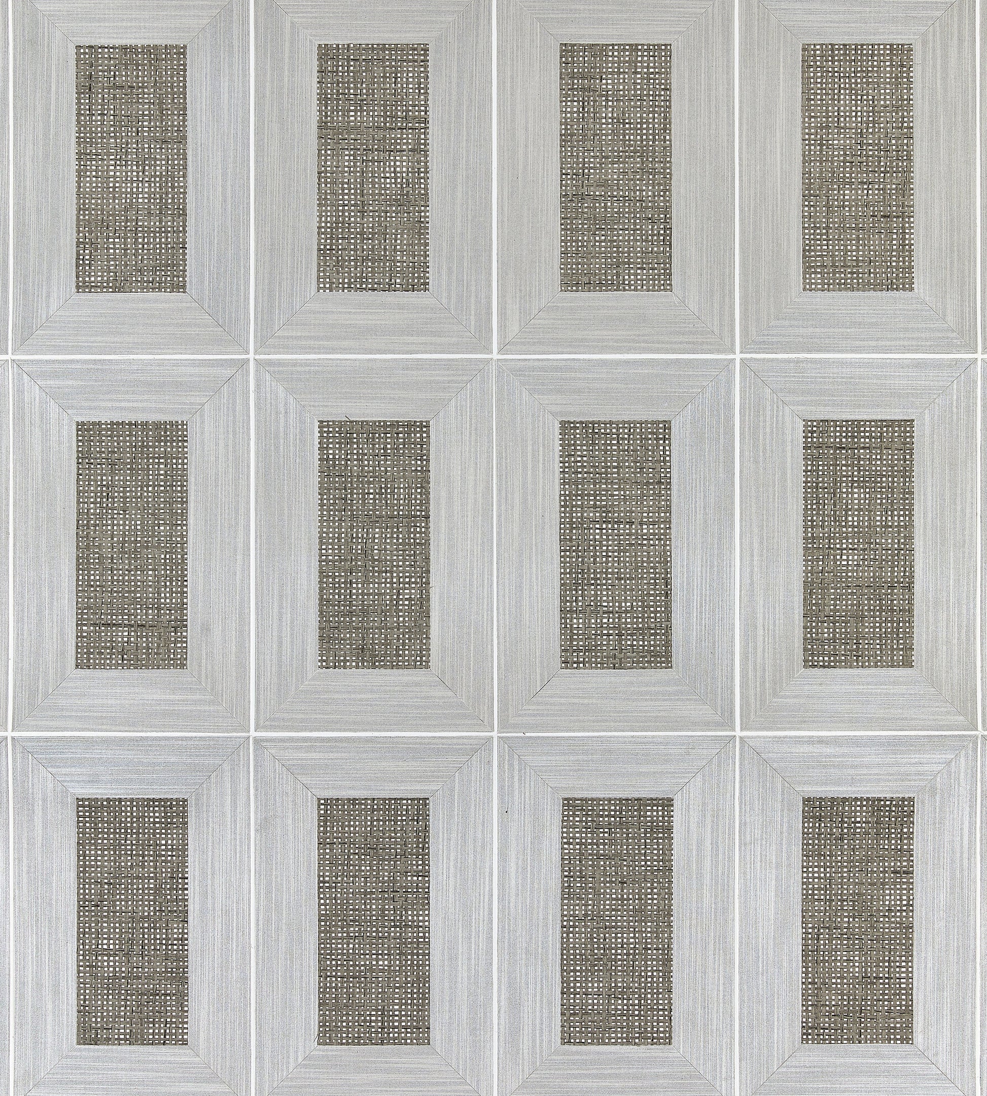 Save Scalamandre Wallpaper Pattern Sc 0002Wp88474 Name Libro - Woven Alloy Geometric|Plaid Wallpaper