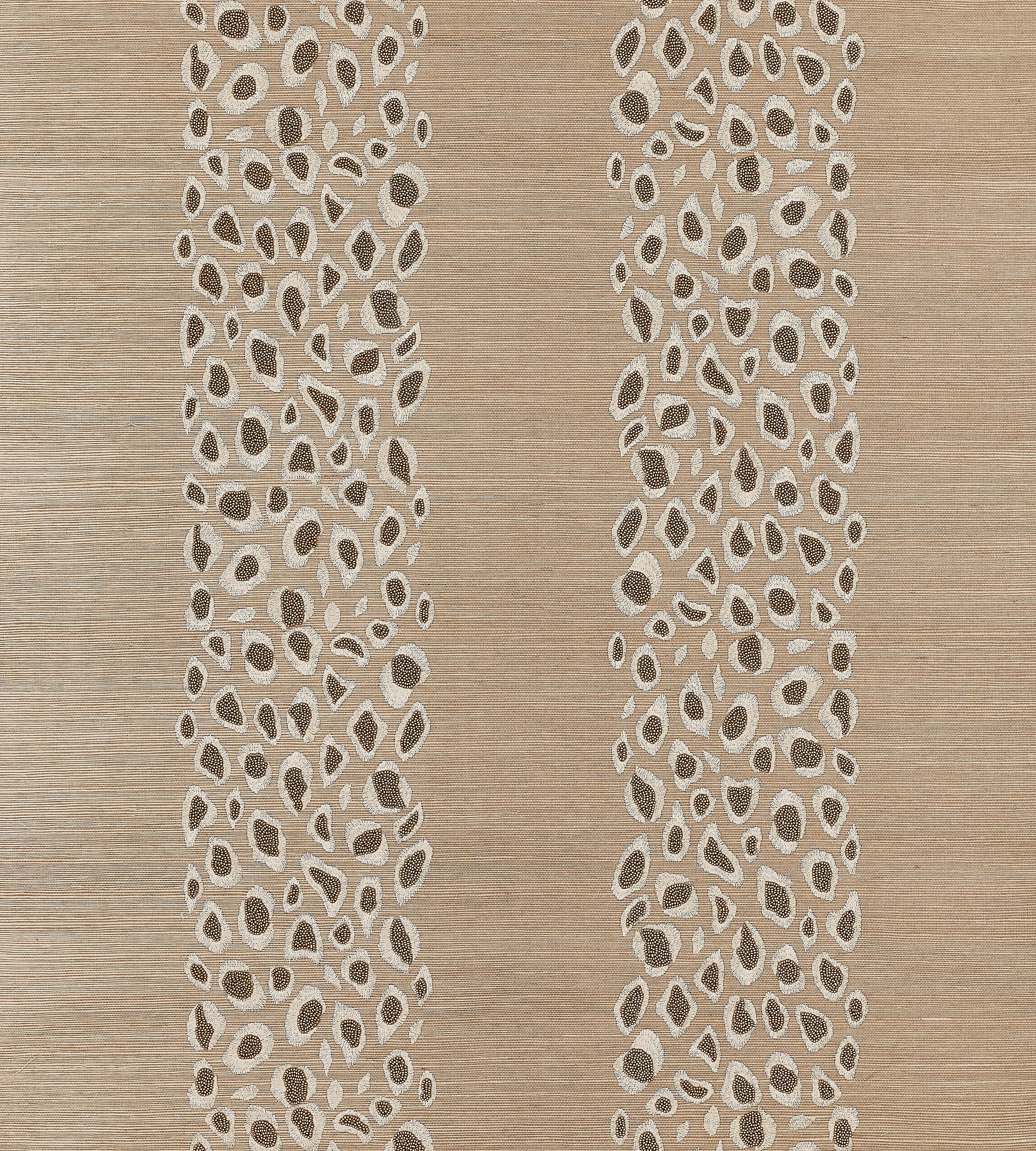 Shop Scalamandre Wallpaper Pattern Sc 0003Wp88446 Name Catwalk Embellished Grasscloth Desert Animal Skin|Stripe Wallpaper