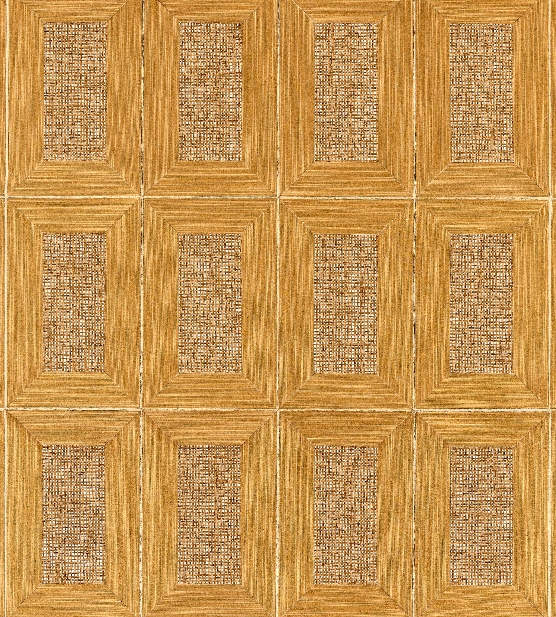 Purchase Scalamandre Wallpaper Pattern Sc 0003Wp88474 Name Libro - Woven Golden Geometric|Plaid Wallpaper