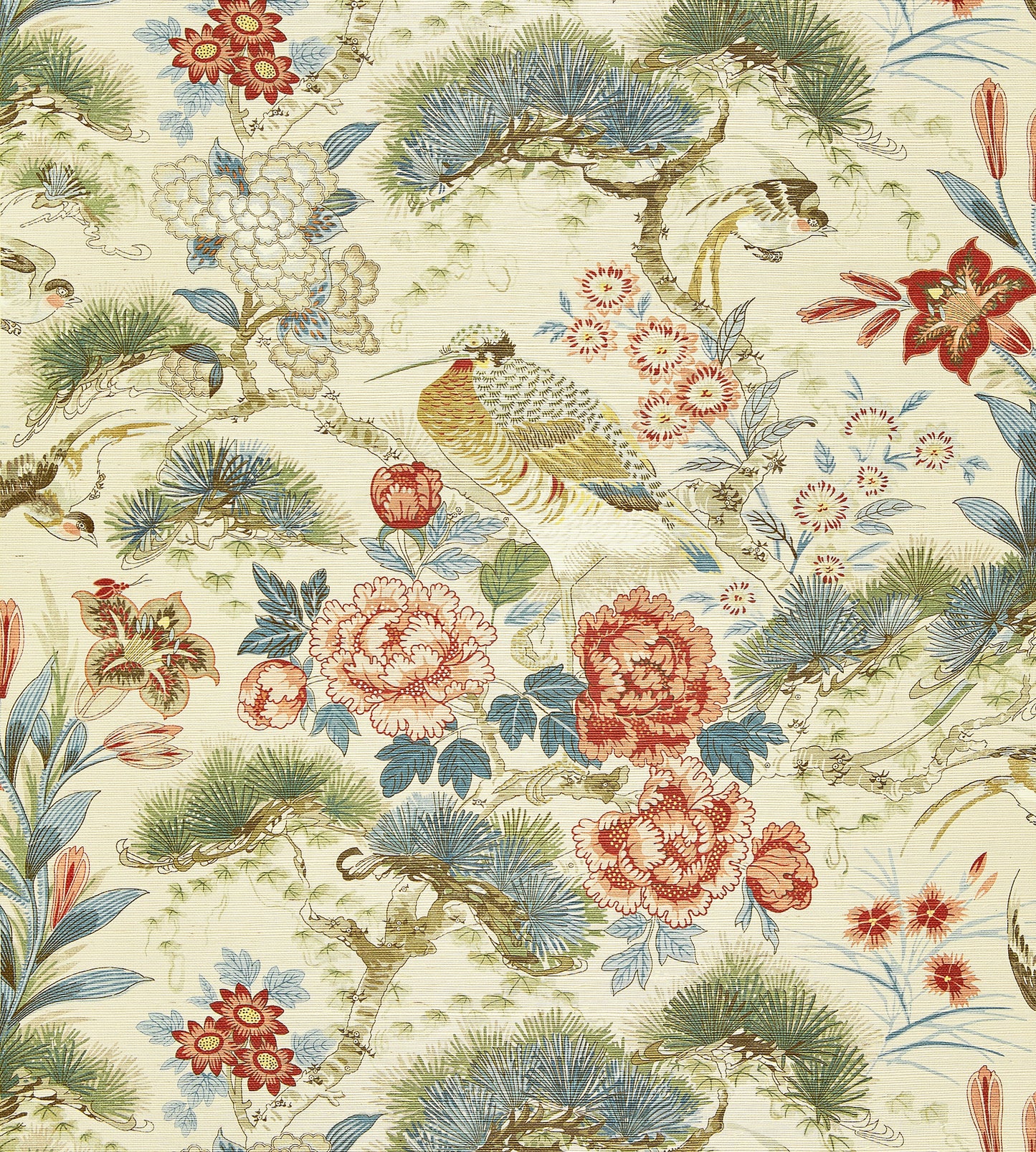 Search Scalamandre Wallpaper Pattern Sc 0004Wp88380 Name Shenyang Sisal Sandalwood Bird Wallpaper