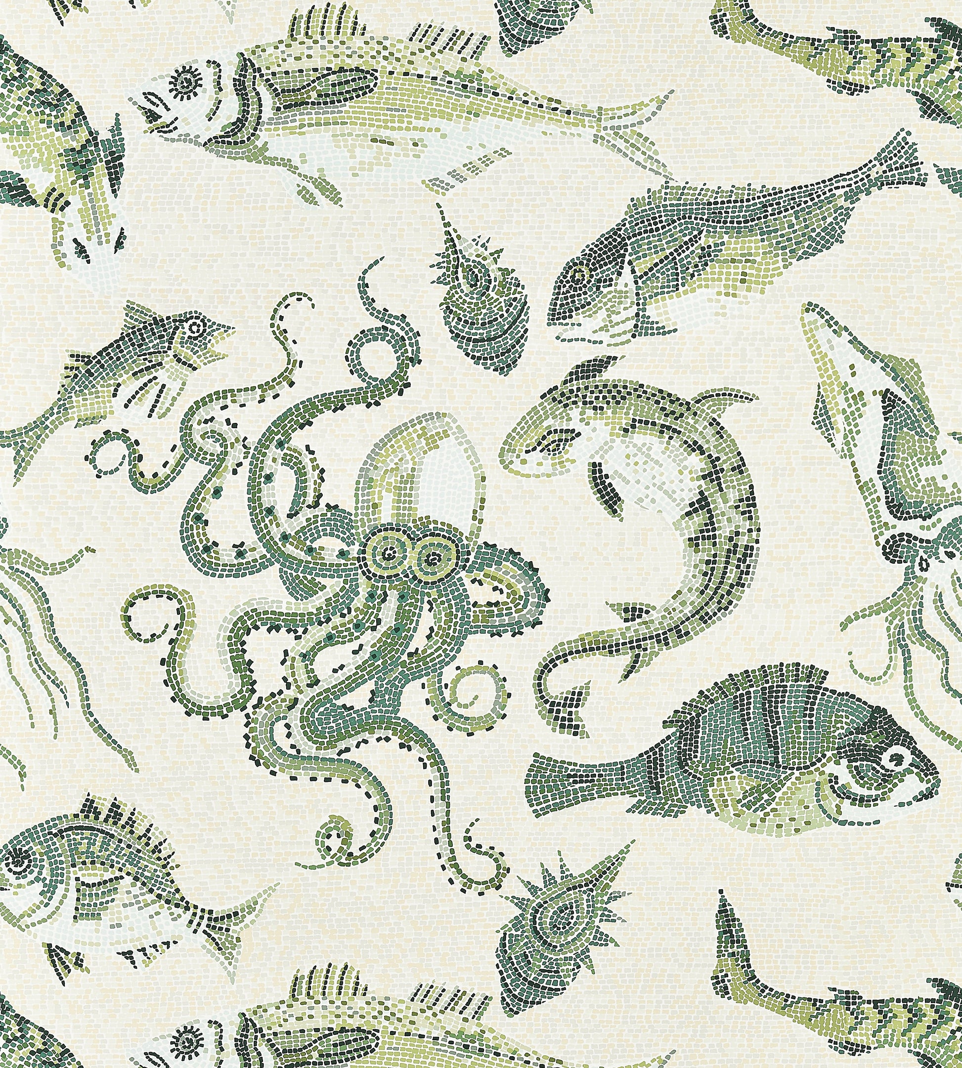 Find Scalamandre Wallpaper Pattern Sc 0005Wp81545 Name Mikonos Green & Eggshell Bird Wallpaper