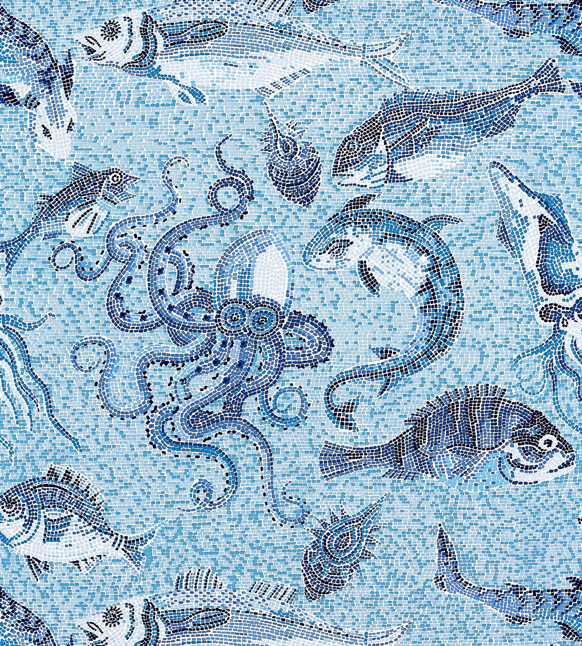 Shop Scalamandre Wallpaper Pattern Sc 0007Wp81545 Name Mikonos Blue Bird Wallpaper