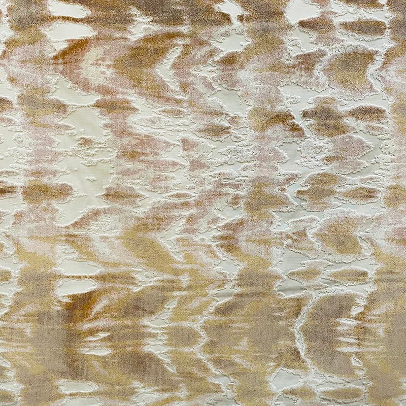 Sample 9865 Shibori Dream, Gold, Pink by Magnolia Fabric