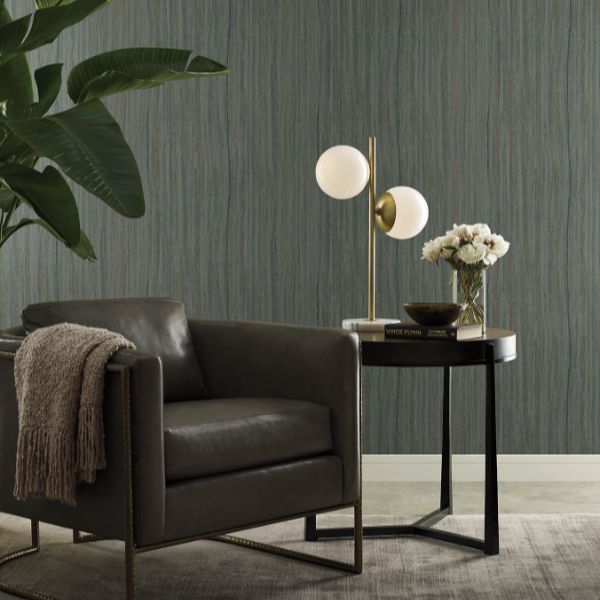 Purchase Si25715 | Signature Textures 3, Wistman Stripe Teal - York Wallpaper