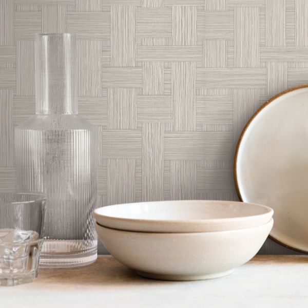 Purchase Si25723 | Signature Textures 3, Basketry Dove Grey - York Wallpaper
