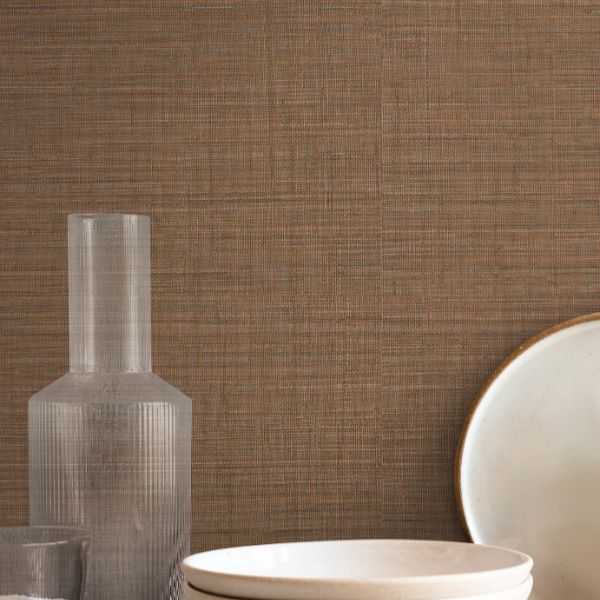 Purchase Si25877 | Signature Textures 3, Lotus Silk Terra Cotta - York Wallpaper