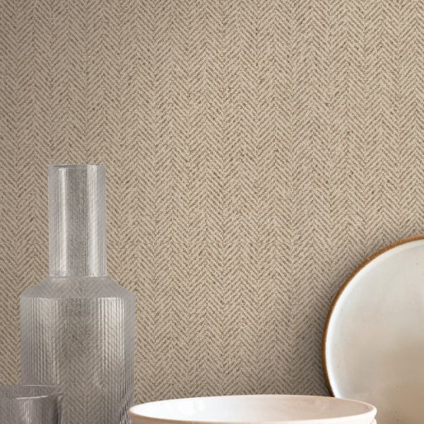 Purchase Si26130 | Signature Textures 3, Tailored Chevron Hazelnut - York Wallpaper