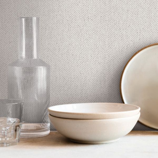 Purchase Si26131 | Signature Textures 3, Tailored Chevron White - York Wallpaper