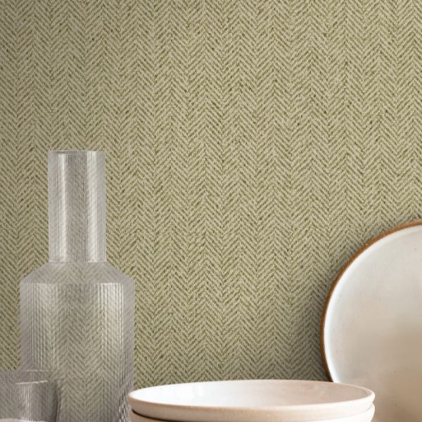 Purchase Si26136 | Signature Textures 3, Tailored Chevron Green - York Wallpaper