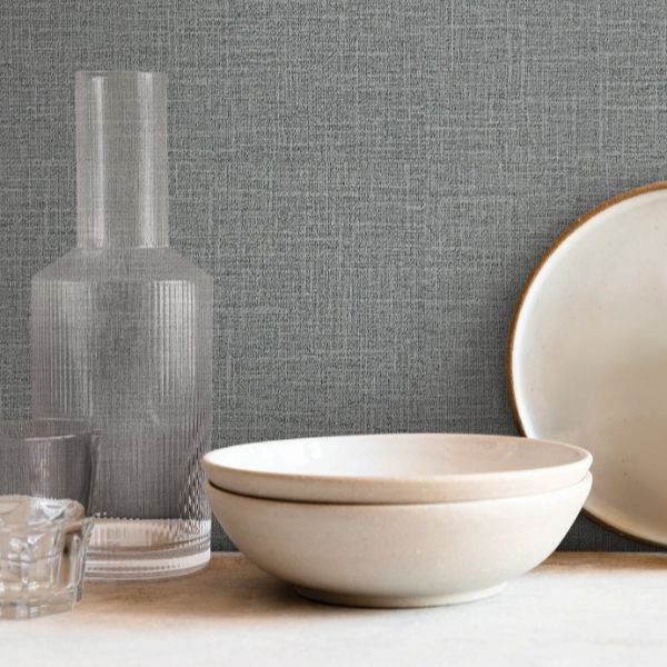Si26142 Pattern Si26141 | Signature Textures 3, Loom Silver - York Wallpaper