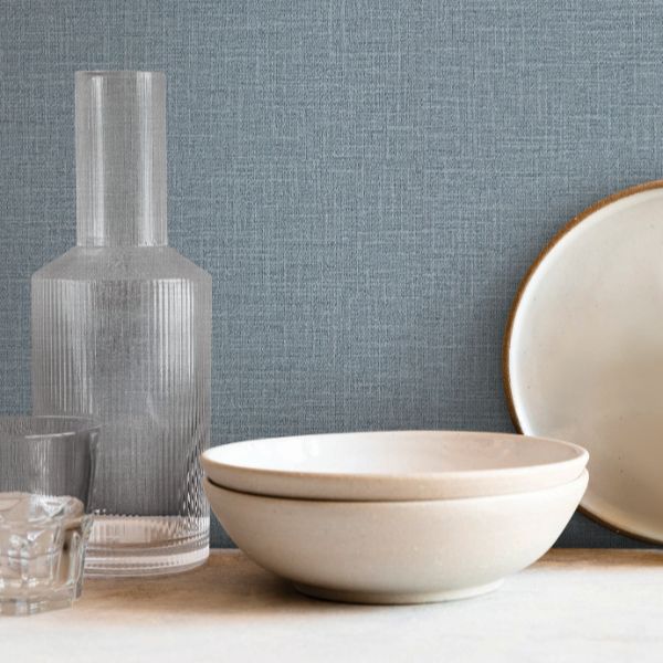 Purchase Si26158 | Signature Textures 3, Loom Sky Blue - York Wallpaper
